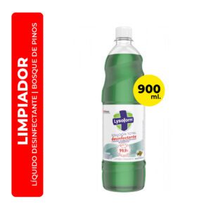 LIMPIADOR LÍQUIDO DESINFECTANTE DE SUPERFICIES LYSOFORM BOSQUE DE PINOS 900ML