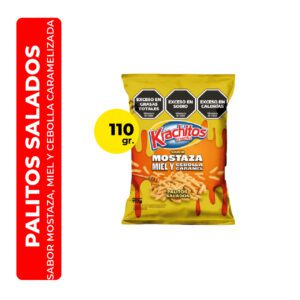 PALITOS SALADOS KRACHITOS SABOR MOSTAZA, MIEL Y CEBOLLA CARAMELIZADA 110G