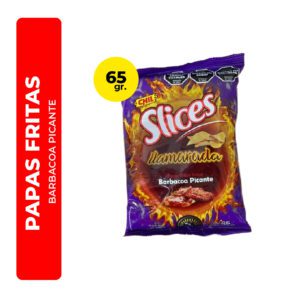 PAPAS FRITAS SLICES BARBACOA PICANTE 65G