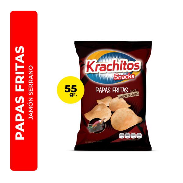 PAPAS FRITAS KRARCHITOS JAMÓN SERRANO 55G