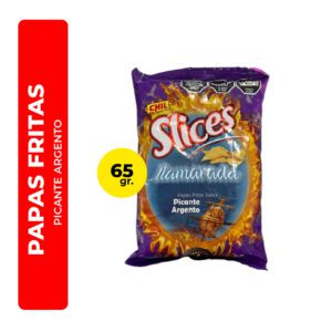 PAPAS FRITAS SLICES PICANTE ARGENTO 65G