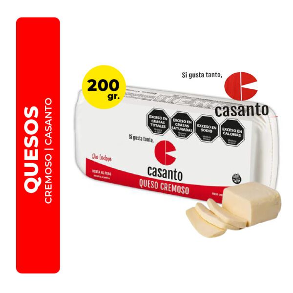 QUESO CREMOSO CASANTO 200G