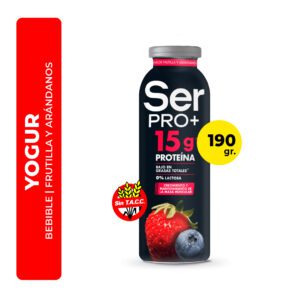 YOGUR SER PRO+ BEBIBLE SABOR FRUTILLA Y ARÁNDANOS 190G