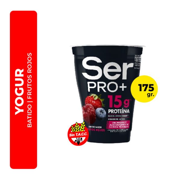 YOGUR SER PRO+ SABOR FRUTOS ROJOS 175G