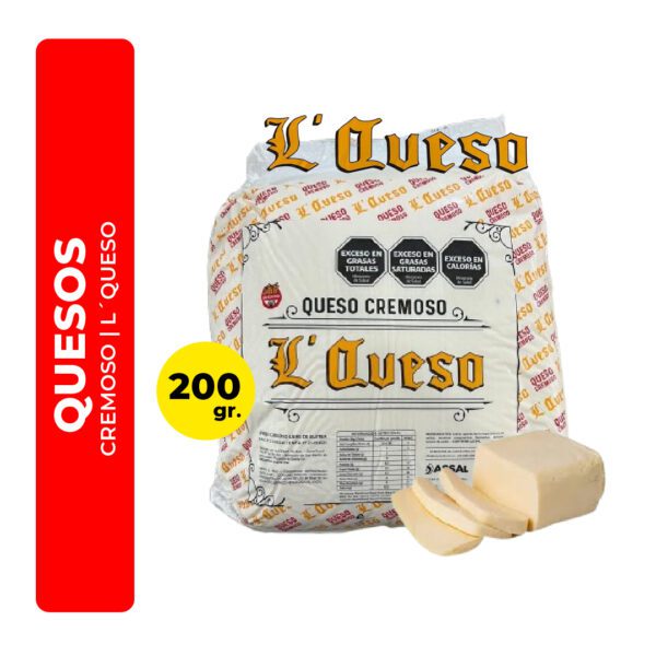 QUESO CREMOSO L´QUESO 200G