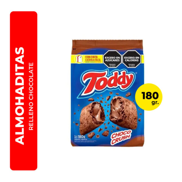 ALMOHADITAS RELLENO CHOCOLATE TODDY CHOCO CRUSH 180G