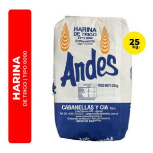 HARINA DE TRIGO ANDES 0000 25K