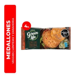 MEDALLONES VEGGIES DE LENTEJAS Y ZANAHORIA GREEN LIFE 4U