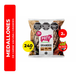 HAMBURGUESA DE CARNE PATY GRANDES 2U