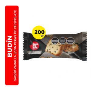 BUDÍN CON PEPAS DE CHOCOLATE FANTOCHE 200G