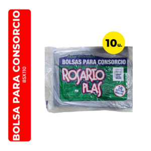 BOLSAS DE CONSORCIO/RESIDUOS ROSARIOS PLAS 85X110 10U