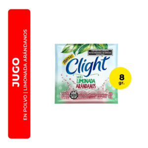 JUGO EN POLVO CLIGHT SABOR LIMONADA ARÁNDANOS 8G