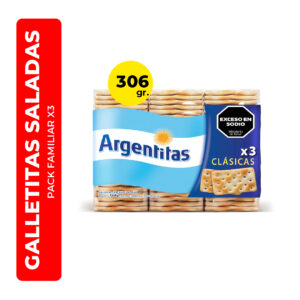 GALLETITAS ARGENTINAS CRACKERS 3X102G