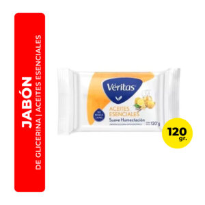 JABÓN CON GLICERINA VÉRITAS ACEITES ESENCIALES 120G