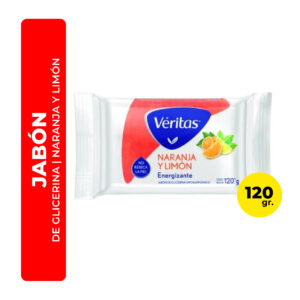JABÓN DE TOCADOR VÉRITAS NARANJA Y LIMÓN 120G