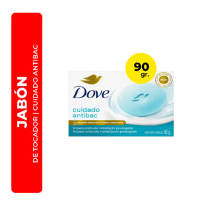 JABÓN DE TOCADOR DOVE CUIDADO ANTIBAC 90G