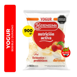 YOGUR BEBIBLE LA SERENISIMA ENTERO SABOR DURAZNO 900G