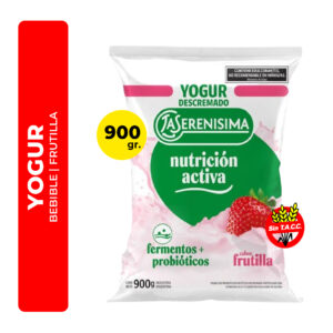 YOGUR BEBIBLE LA SERENISIMA DESCREMADO SABOR FRUTILLA 900G
