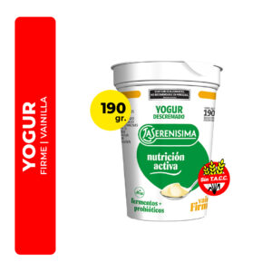 YOGUR FIRME LA SERENISIMA DESCREMADO SABOR VAINILLA 190G