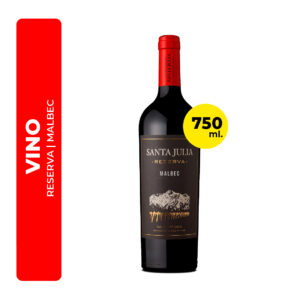 VINO SANTA JULIA RESERVA MALBEC 750ML