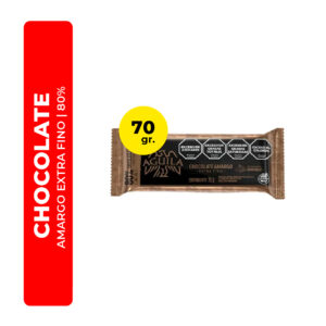 CHOCOLATE AMARGO EXTRA FINO 80% CACAO AGUILA 70G