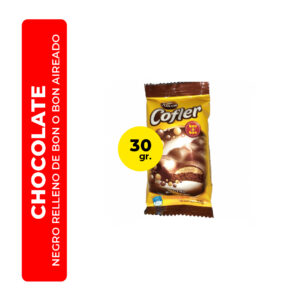 CHOCOLATE NEGRO RELLENO DE BON O BON AIREADO 30G