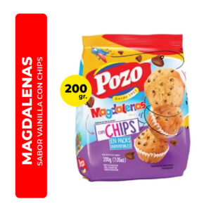 MAGDALENAS CON CHIPS POZO 200G
