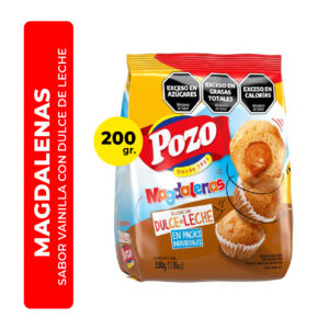 MAGDALENAS CON DULCE DE LECHE POZO 200G