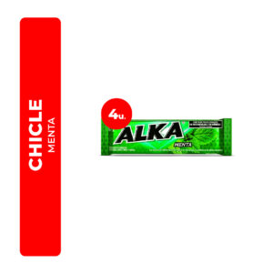 CHICLE ALKA MENTA 4U